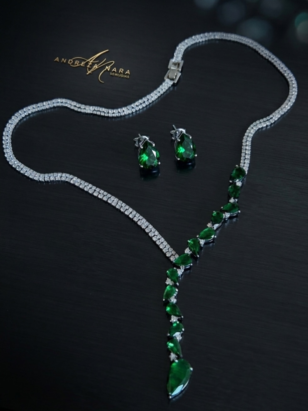 Conjunto de Pedras verdes